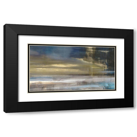 Golden Dawn I  Black Modern Wood Framed Art Print with Double Matting by Isabelle Z