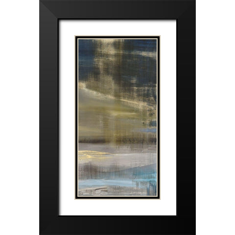 Golden Dawn III Black Modern Wood Framed Art Print with Double Matting by Isabelle Z