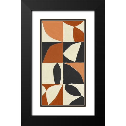 Mayan Pattern I  Black Modern Wood Framed Art Print with Double Matting by Isabelle Z
