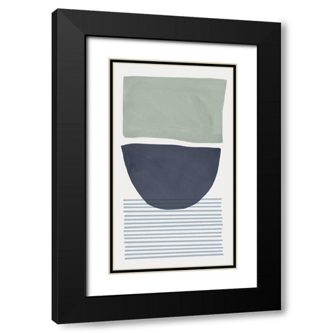 Mullholland Drive I Blue Version Black Modern Wood Framed Art Print with Double Matting by Isabelle Z