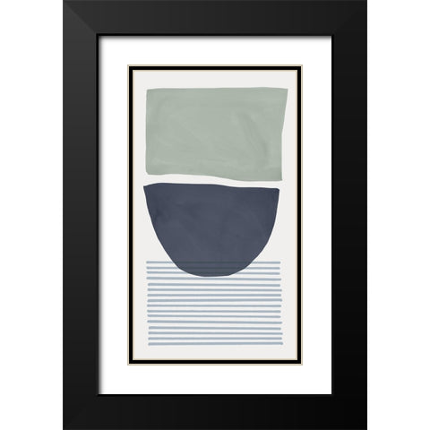 Mullholland Drive I Blue Version Black Modern Wood Framed Art Print with Double Matting by Isabelle Z