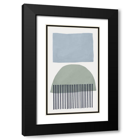 Mullholland Drive III Blue Version Black Modern Wood Framed Art Print with Double Matting by Isabelle Z
