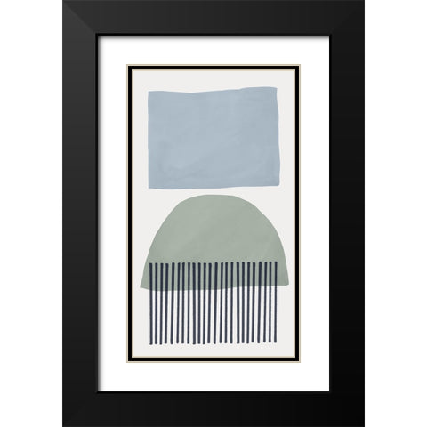 Mullholland Drive III Blue Version Black Modern Wood Framed Art Print with Double Matting by Isabelle Z