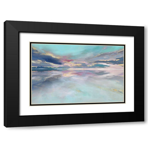 Reflection Basin  Black Modern Wood Framed Art Print with Double Matting by Isabelle Z