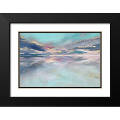 Reflection Basin  Black Modern Wood Framed Art Print with Double Matting by Isabelle Z