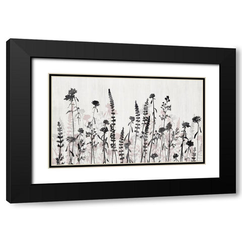 Wildflower Garden  Black Modern Wood Framed Art Print with Double Matting by Isabelle Z