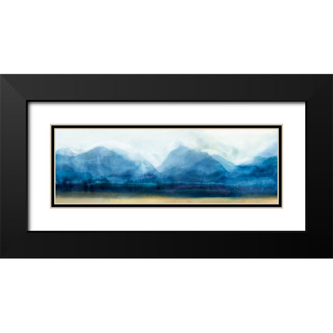 Indgio Mountains  Black Modern Wood Framed Art Print with Double Matting by Isabelle Z