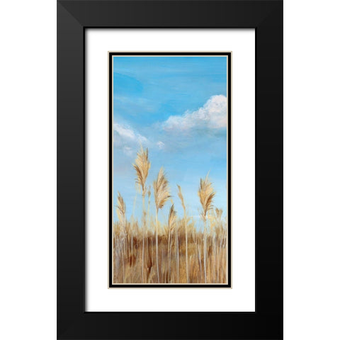 Pampas II Black Modern Wood Framed Art Print with Double Matting by Isabelle Z