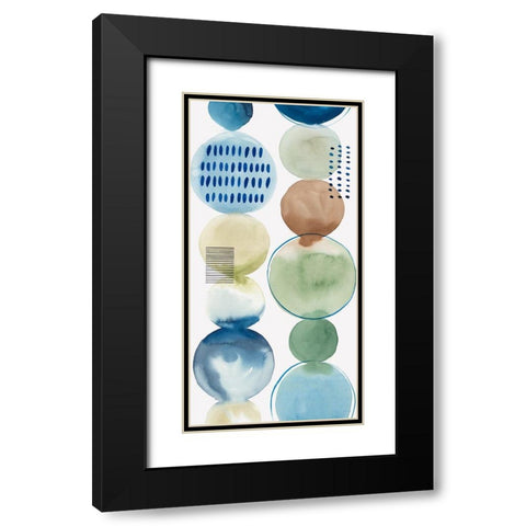 Echoing I  Black Modern Wood Framed Art Print with Double Matting by Isabelle Z