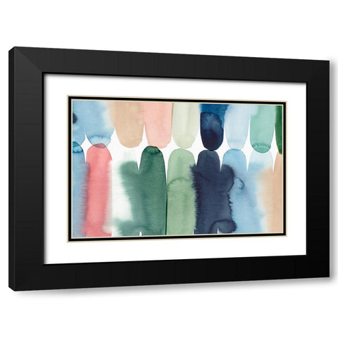 Rounded Together I  Black Modern Wood Framed Art Print with Double Matting by Isabelle Z