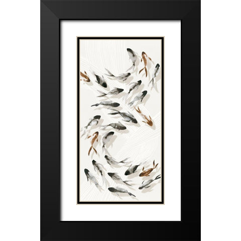 Water Dance II Black Modern Wood Framed Art Print with Double Matting by Isabelle Z