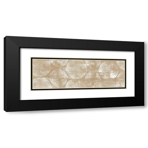 Mandala Pattern I Black Modern Wood Framed Art Print with Double Matting by Isabelle Z