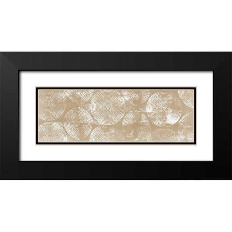Mandala Pattern I Black Modern Wood Framed Art Print with Double Matting by Isabelle Z