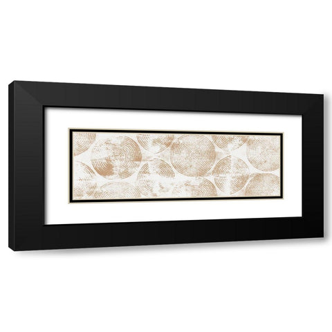 Mandala Pattern II Black Modern Wood Framed Art Print with Double Matting by Isabelle Z