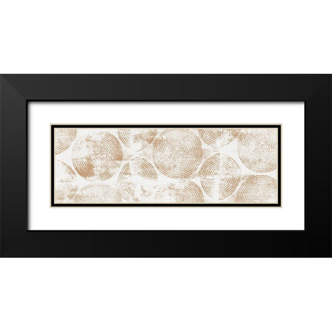 Mandala Pattern II Black Modern Wood Framed Art Print with Double Matting by Isabelle Z