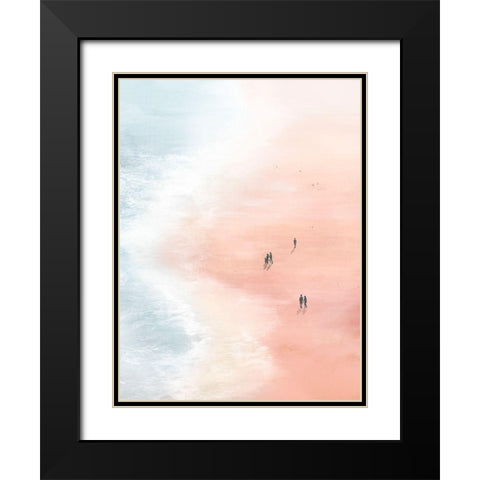 Pink Sand Beaches I Black Modern Wood Framed Art Print with Double Matting by Isabelle Z