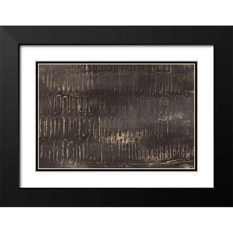 Golden Keys  Black Modern Wood Framed Art Print with Double Matting by Isabelle Z
