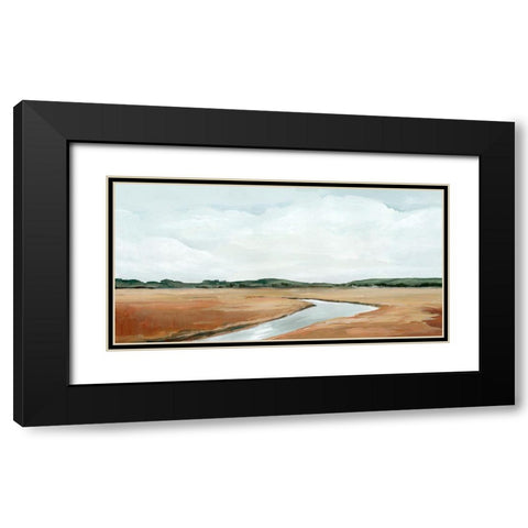 Creekside  Black Modern Wood Framed Art Print with Double Matting by Isabelle Z