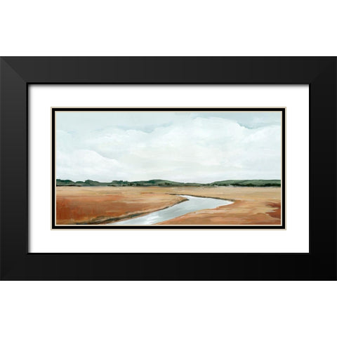 Creekside  Black Modern Wood Framed Art Print with Double Matting by Isabelle Z