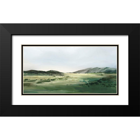 Mountain Gaze  Black Modern Wood Framed Art Print with Double Matting by Isabelle Z
