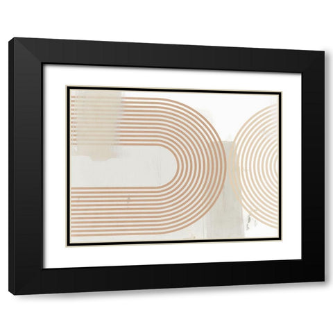 Reaching Out I  Black Modern Wood Framed Art Print with Double Matting by Isabelle Z