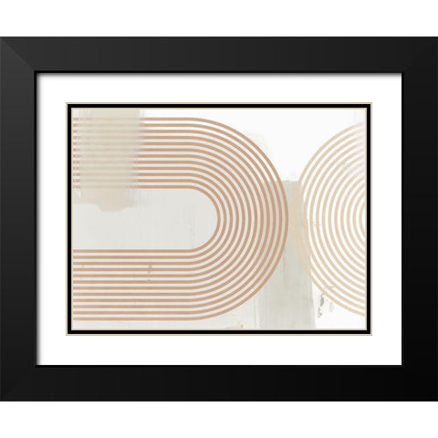 Reaching Out I  Black Modern Wood Framed Art Print with Double Matting by Isabelle Z