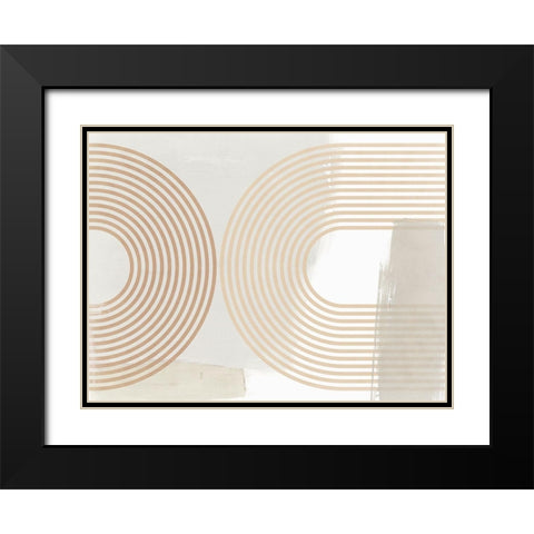 Reaching Out II  Black Modern Wood Framed Art Print with Double Matting by Isabelle Z