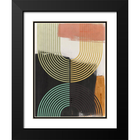 Bolded II Black Modern Wood Framed Art Print with Double Matting by Isabelle Z