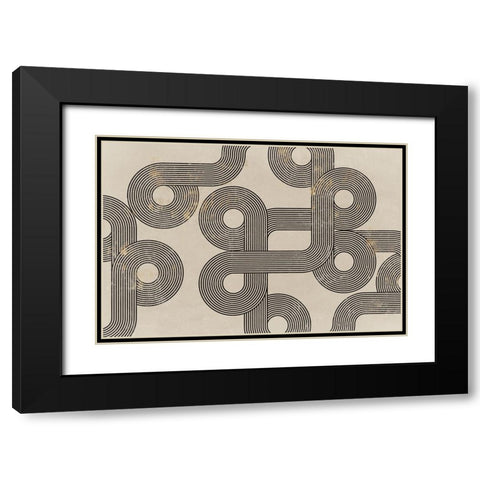 Form Follows Black Modern Wood Framed Art Print with Double Matting by Isabelle Z