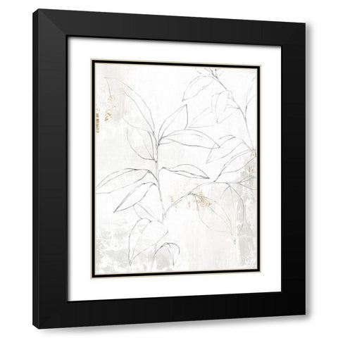 Mandola I  Black Modern Wood Framed Art Print with Double Matting by Isabelle Z