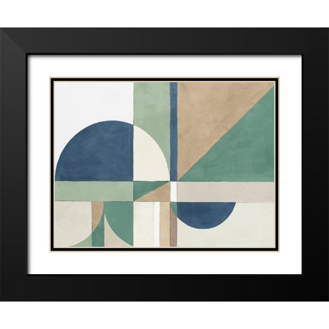 New Heights I  Black Modern Wood Framed Art Print with Double Matting by Isabelle Z