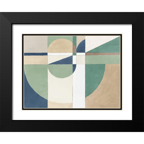 New Heights II Black Modern Wood Framed Art Print with Double Matting by Isabelle Z