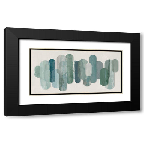 Mirror Images  Black Modern Wood Framed Art Print with Double Matting by Isabelle Z