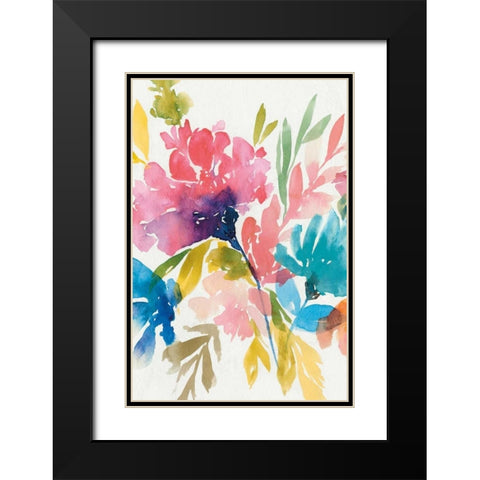 Fresh Bouquet II Black Modern Wood Framed Art Print with Double Matting by Isabelle Z
