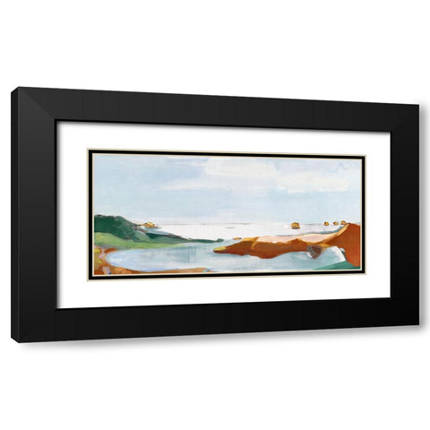 North Terrain Black Modern Wood Framed Art Print with Double Matting by Hahn, Frances