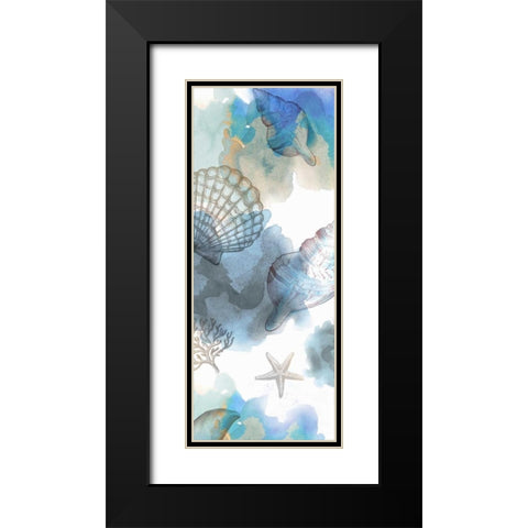 Shell Reflections I - Mini Black Modern Wood Framed Art Print with Double Matting by Fontaine, Drako