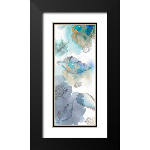 Shell Reflections II - Mini Black Modern Wood Framed Art Print with Double Matting by Fontaine, Drako