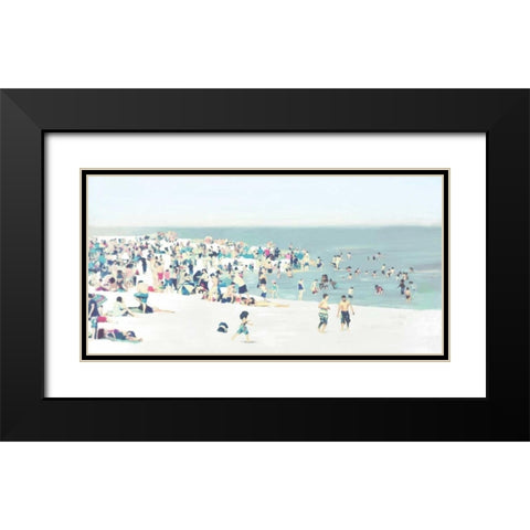 The Beach Black Modern Wood Framed Art Print with Double Matting by Fontaine, Drako