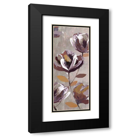 Rising Magnolias I - Mini Black Modern Wood Framed Art Print with Double Matting by Fontaine, Drako