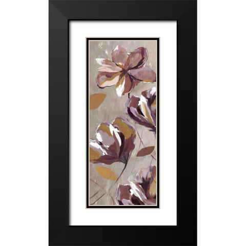Rising Magnolias II - Mini Black Modern Wood Framed Art Print with Double Matting by Fontaine, Drako
