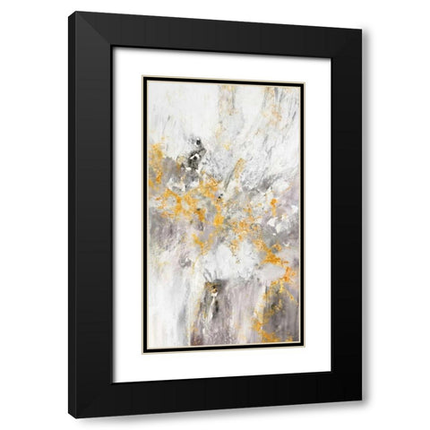 Flow White I Black Modern Wood Framed Art Print with Double Matting by Gardner, Jennifer