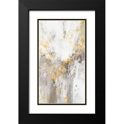 Flow White II Black Modern Wood Framed Art Print with Double Matting by Gardner, Jennifer