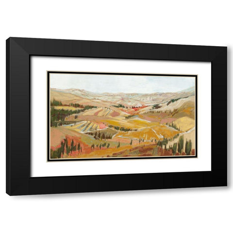 Rolling Hills Tuscany Black Modern Wood Framed Art Print with Double Matting by Gardner, Jennifer