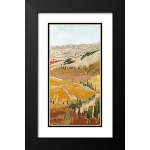 Tuscany Landscape II  Black Modern Wood Framed Art Print with Double Matting by Gardner, Jennifer