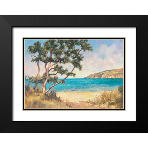 On the Beach I Black Modern Wood Framed Art Print with Double Matting by Reynolds, Graham