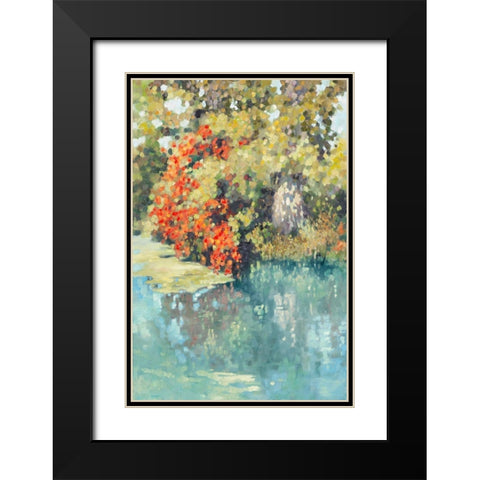 Stream Side I Black Modern Wood Framed Art Print with Double Matting by Reynolds, Graham