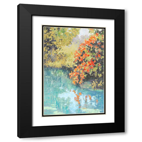 Stream Side II Black Modern Wood Framed Art Print with Double Matting by Reynolds, Graham
