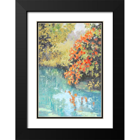 Stream Side II Black Modern Wood Framed Art Print with Double Matting by Reynolds, Graham