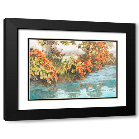 Stream Side III  Black Modern Wood Framed Art Print with Double Matting by Reynolds, Graham
