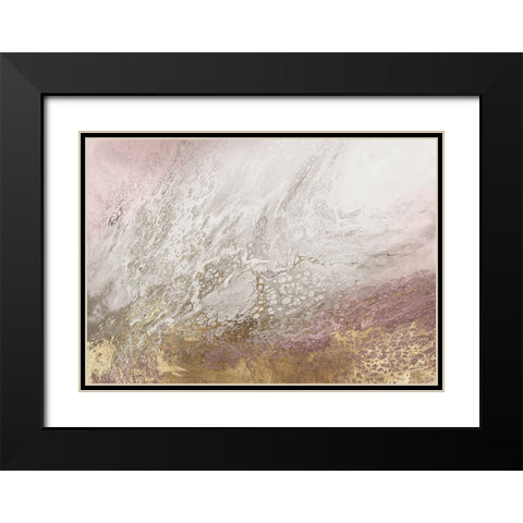 Nortia Pink Version  Black Modern Wood Framed Art Print with Double Matting by Broughton, Shaylen